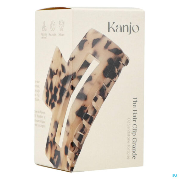 Packshot Kanjo The Hair Clip Grande 02 Sandstone Tortoise