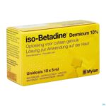 Packshot Iso Betadine Derm 10% Unidose Fl 10x5ml