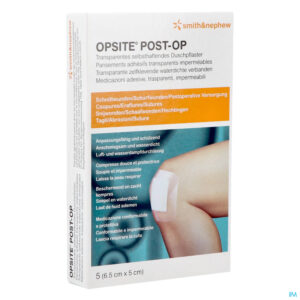 Packshot Opsite Post Op Pi Pharma 6,5x5cm 5 Pip