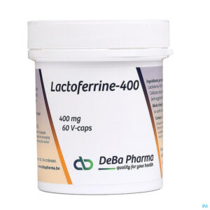 Packshot Lactoferrine 400mg V-caps 60 Deba