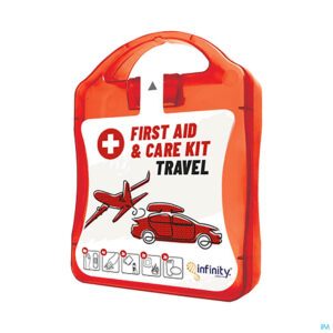 Packshot First Aid Travel Kit Red Box 20 Prod.