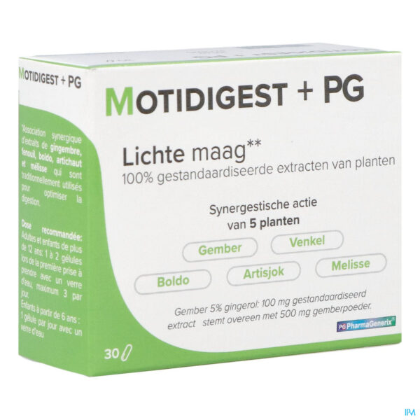 Packshot Motidigest+ Pharmagenerix Caps 30