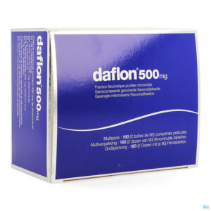 Packshot Daflon 500 Filmomh Tabl 180 X 500mg
