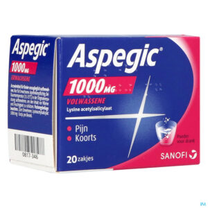 Packshot Aspegic 1000 Pulv 20x1000mg Ad