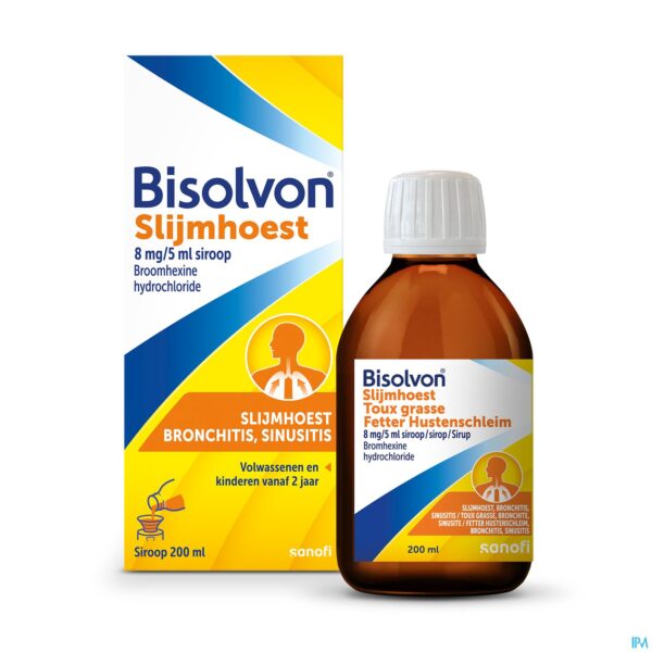 Productshot Bisolvon Sir 1 X 200ml 8mg/5ml Productshot Bisolvon Sir 1 X 200ml 8mg/5ml