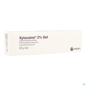 Packshot Xylocaine 2% Gel Tube 1 X 30ml