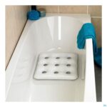 Productshot Zitkussen Bad Opblaasb Zuignappen 45,5x45,5cm Wit