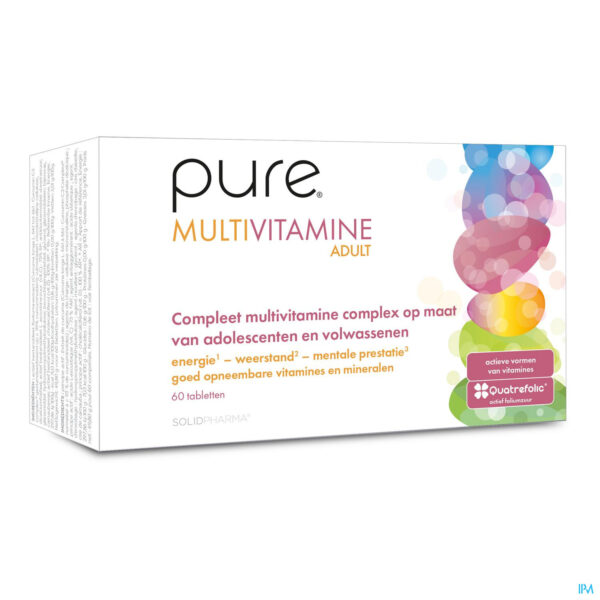 Packshot Pure Multivitamine Adult Tabl 60