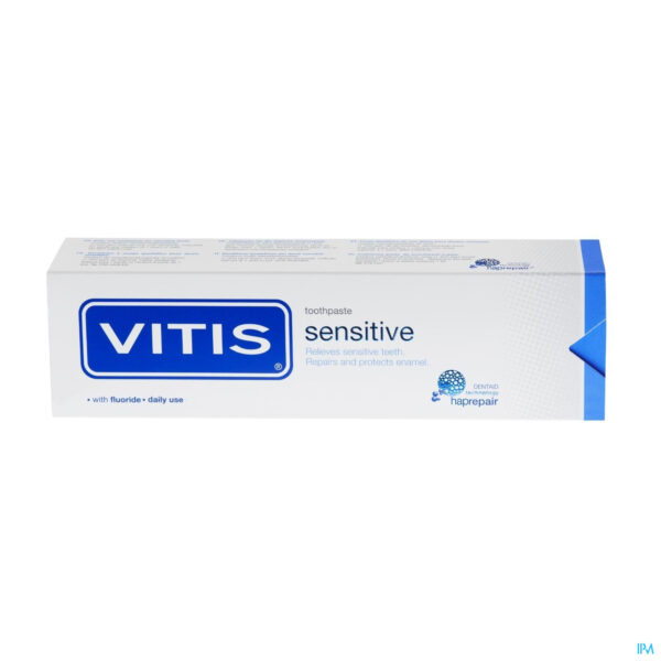 Packshot Vitis Sensitive Tandpasta 75ml 32352