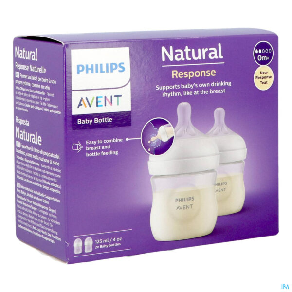 Packshot Philips Avent Natural 3.0 Zuigfles Duo 2x125ml