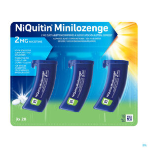 Packshot Niquitin 2,0mg Minilozenge Zuigtabletten 60