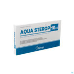 Packshot Aqua Sterop Pour Inj Solvens Amp 10 X 10ml