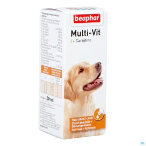 Packshot Beaphar Multi-vit Honden 50ml