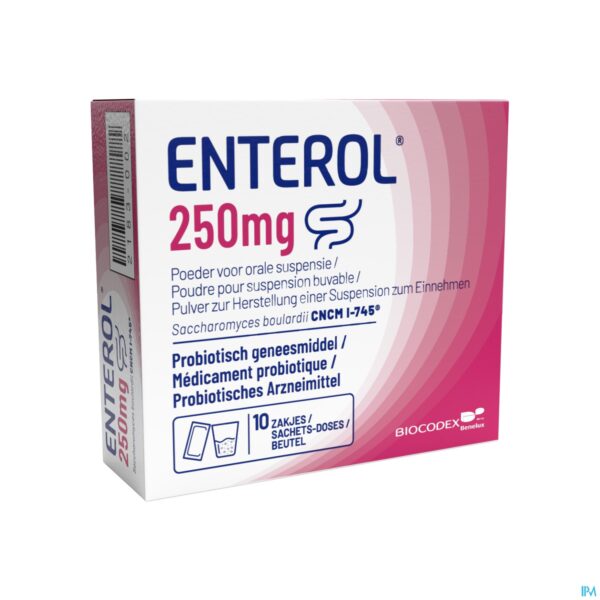 Packshot Enterol 250mg Pulv Sach 10