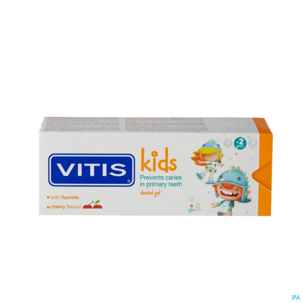 Packshot Vitis Kids Gel Tandpasta 50ml
