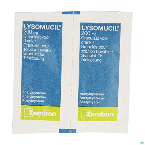 Productshot Lysomucil 200 Gran Sach 30 X 200mg Productshot Lysomucil 200 Gran Sach 30 X 200mg