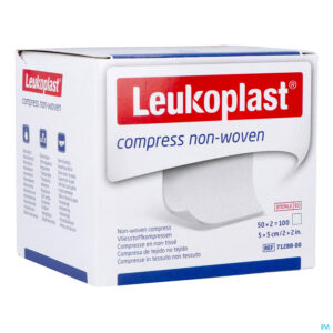 Packshot Leukoplast Compress N/woven St. 5cmx5cm 50x2