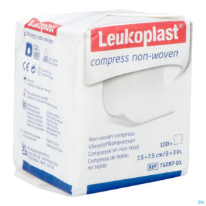 Packshot Leukoplast Compress N/woven N/st. 7,5cmx7,5cm 100