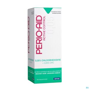 Packshot Perio.aid Active Control Mondspoelmiddel met 0,05% CHX en 0,05% CPC 500ml