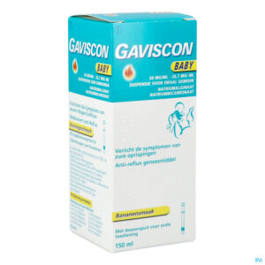 Packshot Gaviscon Baby Susp Voor Oraal Gebruik 150ml