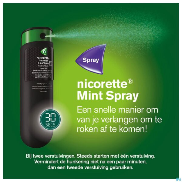 Lifestyle_image Nicorette Mint 1mg Mondspray Z/suiker 2x150