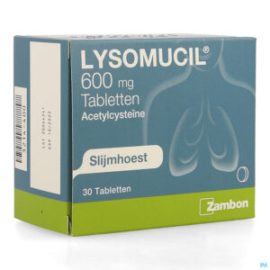 Packshot Lysomucil 600 Tabl 30 X 600mg