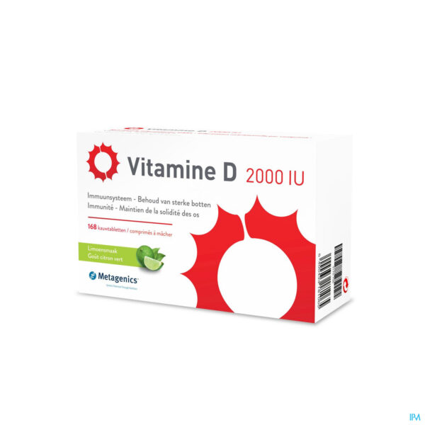 Packshot Vitamine D 2000iu Metagenics Tabl 168