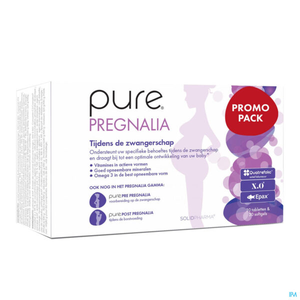 Packshot Pure Pregnalia Tabl 3x30 + Softcaps 30 Promo