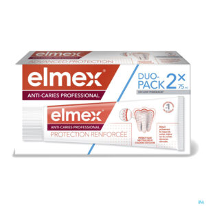 Packshot Elmex Tandpasta A/caries Professional 2x75ml Nf
