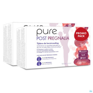 Packshot Pure Post Pregnalia Tabl 2x30 + Softcaps 30 Promo