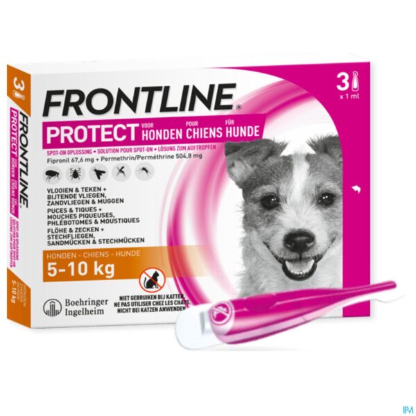 Packshot Frontline Protect Spot On Opl Hond 5-10kg Pipet 3