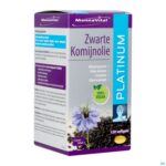 Packshot Mannavital Zwarte Komijnolie Platinum Softgels 120