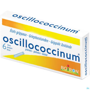 Packshot Oscillococcinum Doses 6 X 1g Boiron