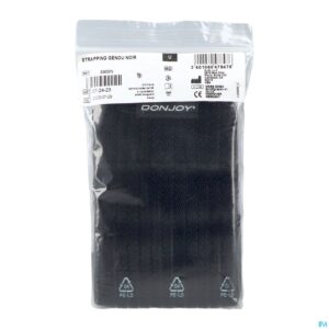 Packshot Donjoy Strapping Zwart Knie