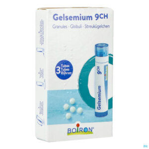 Packshot Gelsemium 9ch Homeopack Gr 3x4g Boiron