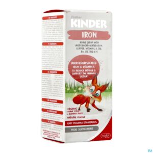 Packshot Fisher Kinder Ijzer Siroop 125ml