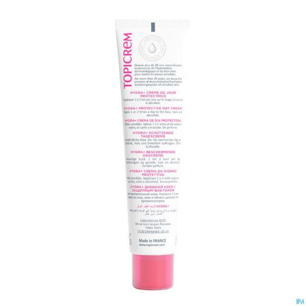 Packshot Topicrem Hydra+ Cr Jour Protectrice Ip50 40ml Nf