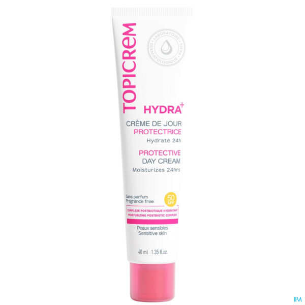 Packshot Topicrem Hydra+ Cr Jour Protectrice Ip50 40ml Nf