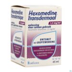 Packshot Hexomedine Sol 45ml Transcut