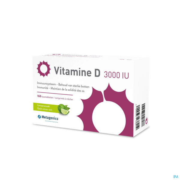 Packshot Vitamine D 3000iu Metagenics Comp 168 Promo -20%
