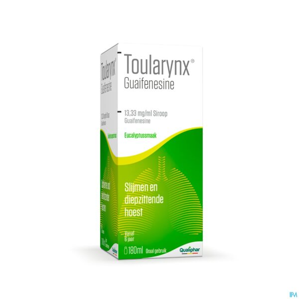 Packshot Toularynx Guaifenesine 180 ml siroop