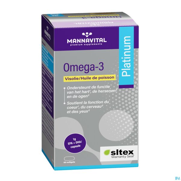 Packshot Mannavital Omega 3 Visolie Softgels 60 Packshot Mannavital Omega 3 Visolie Softgels 60