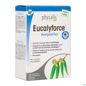 Packshot Physalis Eucalyforce Keelpastilles 30