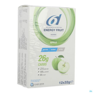 Packshot 6d Sixd Energy Fruit Apple 12x32g