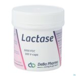 Packshot Lactase 5000 Fcc V-caps 100 Deba Packshot Lactase 5000 Fcc V-caps 100 Deba