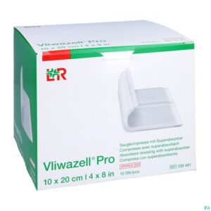Packshot Vliwazell Pro Verb Super Absorb. 10x20cm 10 109461