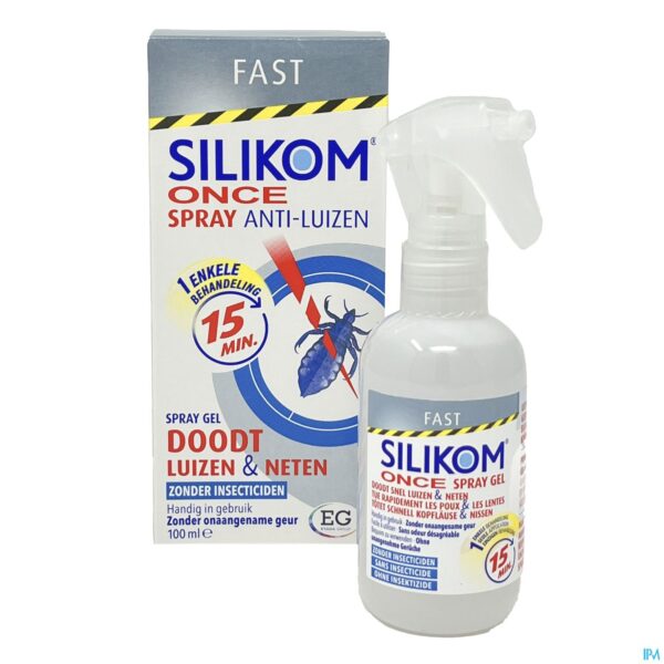 Productshot Silikom Once Spray Gel A/Luizen 100Ml Productshot Silikom Once Spray Gel A/Luizen 100Ml