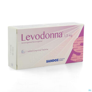 Packshot Levodonna 1,5mg Sandoz Comp 1 X 1,5mg