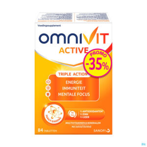 Packshot Omnivit Active 40mg Comp 84 Promo -35%