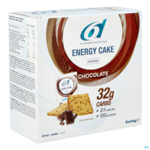 Packshot 6d Energy Cake Chocolate 6x44g